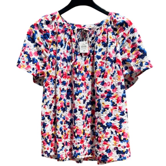 Style & Co. Tops - NWT Style & Co Multicolor Flutter Sleeve Women's Top Floral Feminine